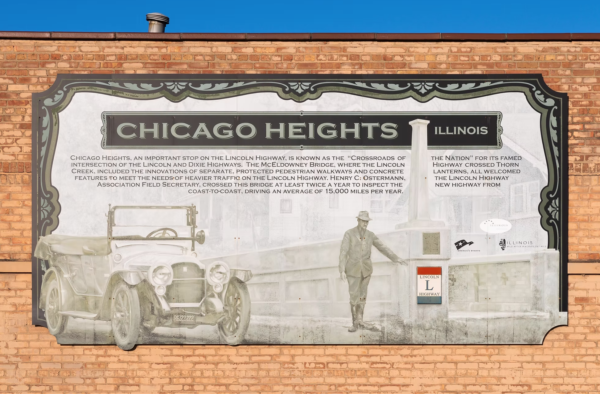 Lincoln Highway Mural - Chicago Heights